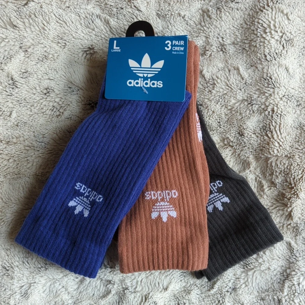 adidas Originals Color Wash Crew Socks - 3 Pack
